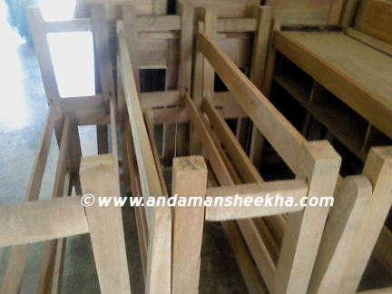 Inferior quality Desk and Bench sent to GSSS Swadesh Nagar - ANDAMAN ...