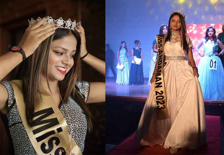 Beauty Contest at Port Blair: Ishita Biswas crowned as Miss Andaman ...